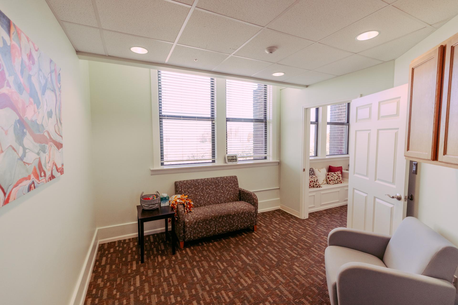 room at the CAC for teen interviews