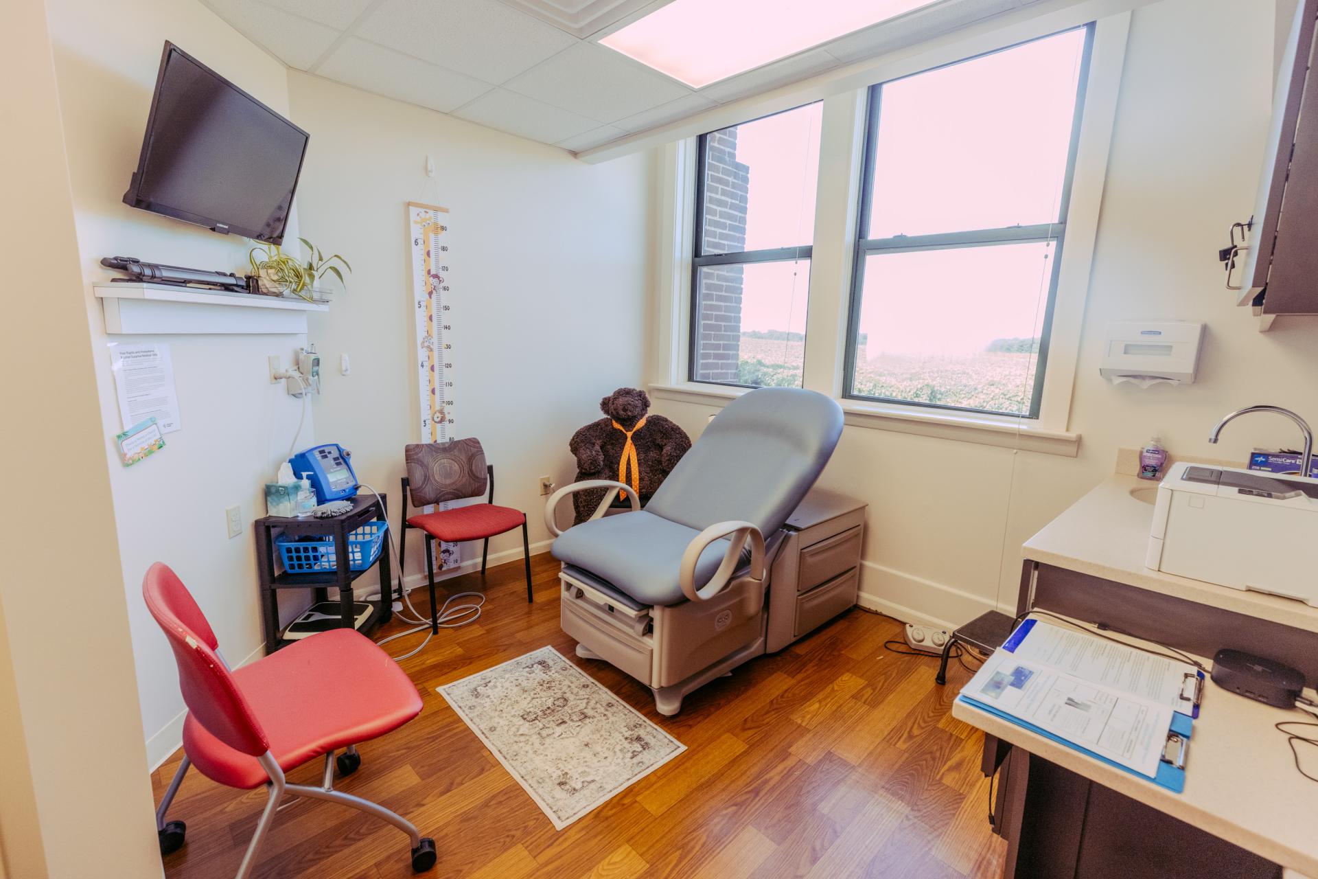 room at CAC for medical examinations