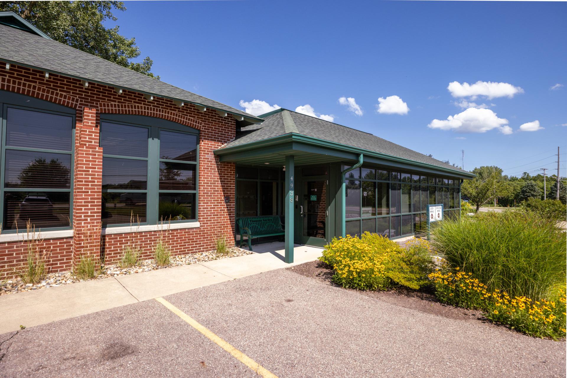exterior shot of CAC front entrance