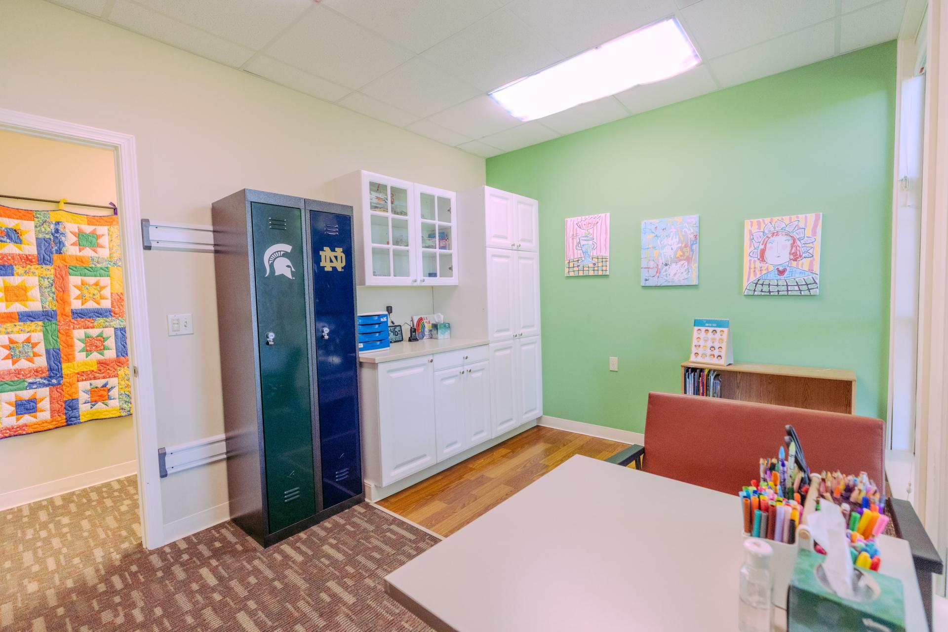 room at CAC for therapy