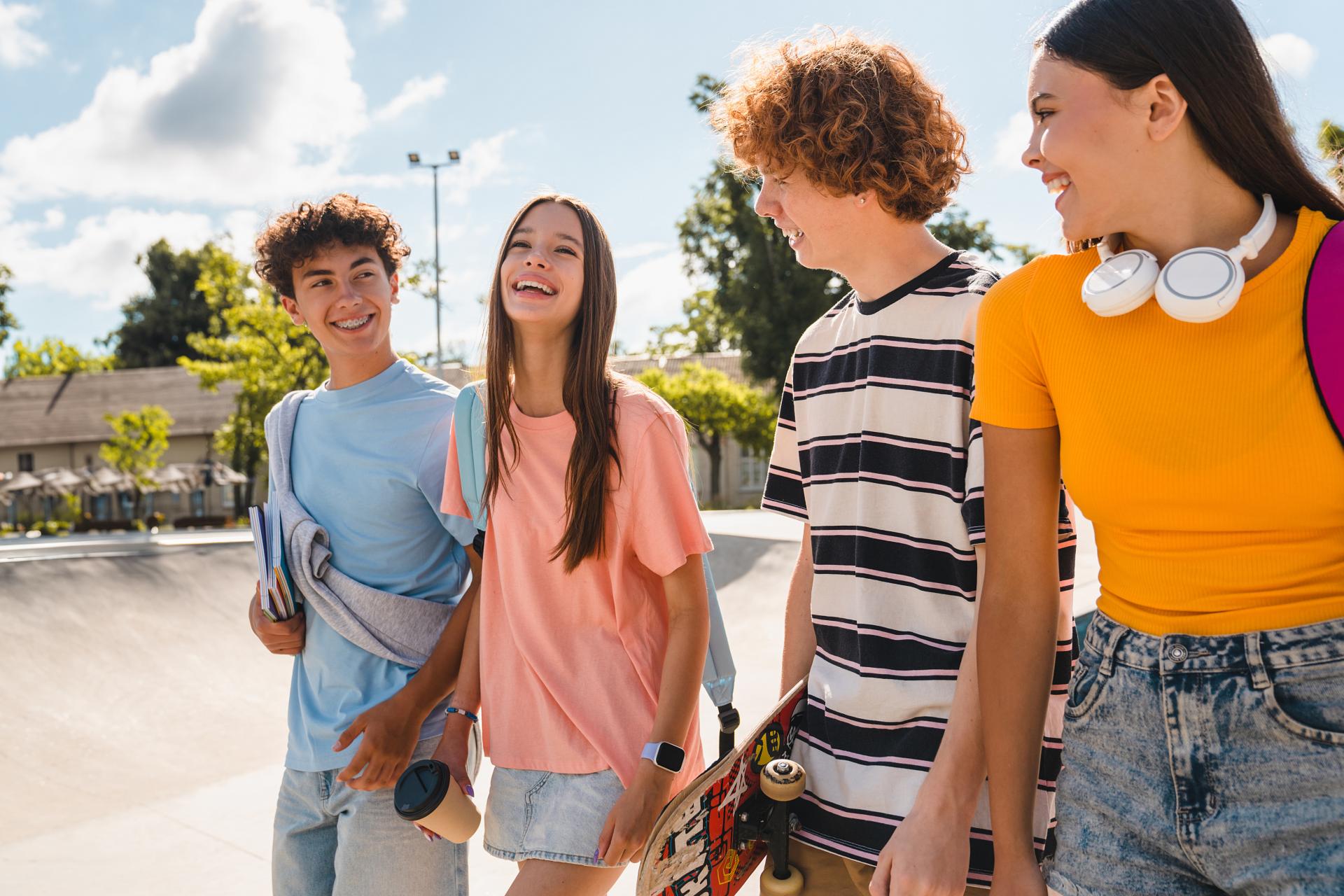 Group of kids laughing